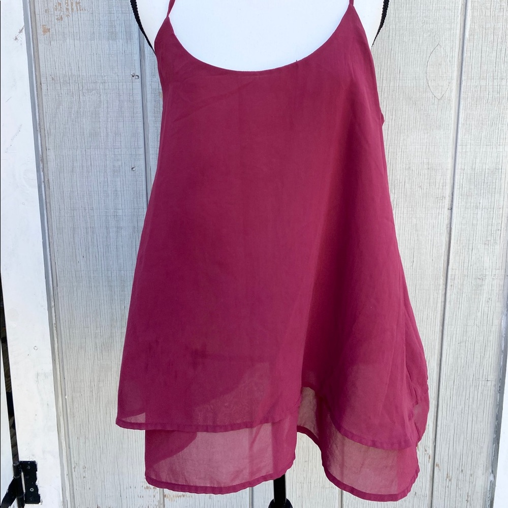 Wendy Bellisimo flowy tank top size L